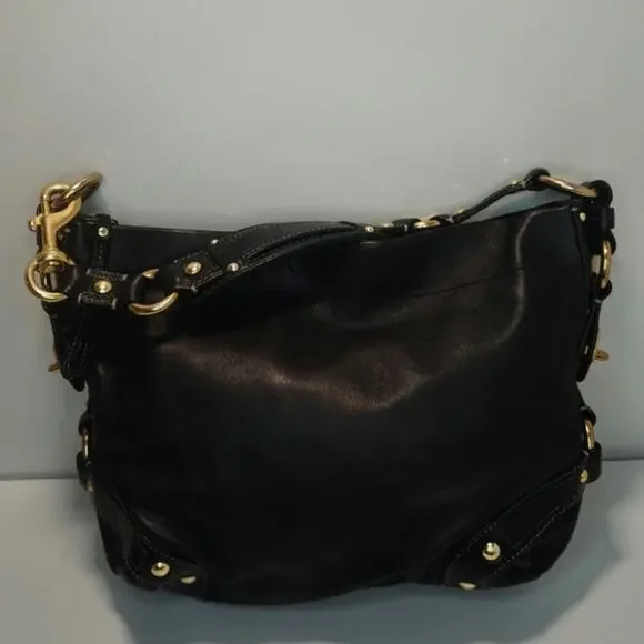 Vintage Black Coach Carly hobo bag - Picture 4 of 13